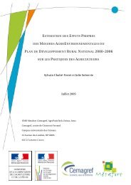 estimation des effets propres des mesures agroenvironnementales ...