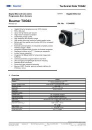 Baumer TXG02 - Site ftp Elvitec