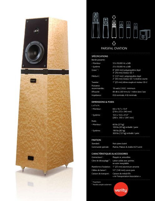 PARSIFAL OVATION - Verity Audio