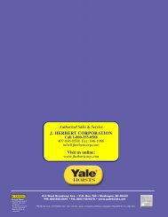 Yale Ratchet Lever Hoists Brochure - J. Herbert Corporation