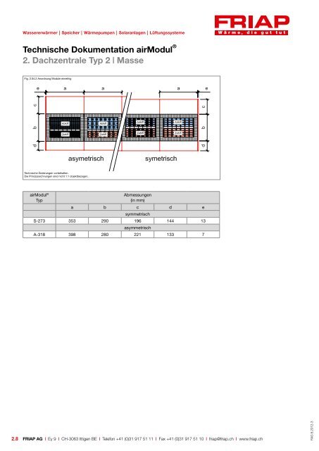 Technische Dokumentation airModul® - Friap AG