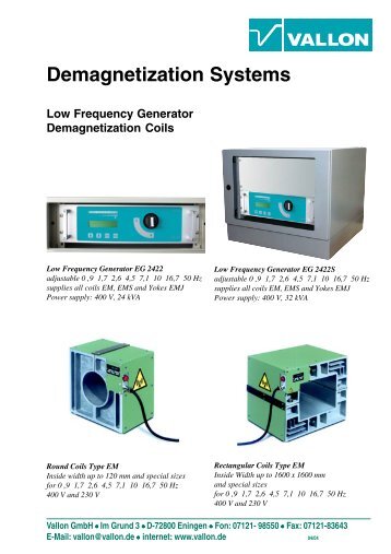 Demagnetization Systems - Vallon