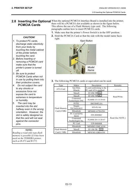 User Manual - TOSHIBA TEC store