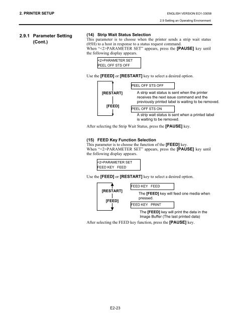 User Manual - TOSHIBA TEC store