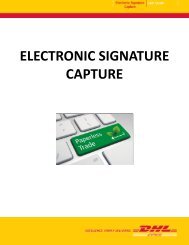 Electronic Signature Capture How-to Guide - DHL