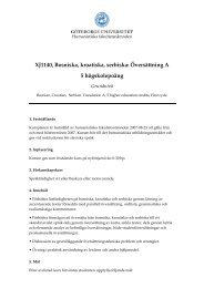 XJ1140, Bosniska, kroatiska, serbiska: Översättning ... - Slaviska språk