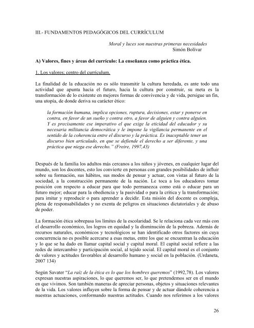 Hacia una Propuesta Curricular Alternativa - Facultad de Ciencias ...