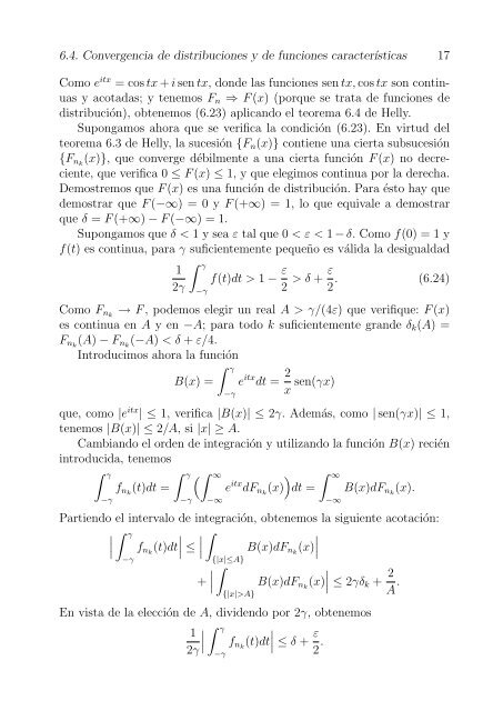 CapÃ­tulos 6 y 7 de Petrov. V.V, Mordecki, E. TeorÃ­a de la ...