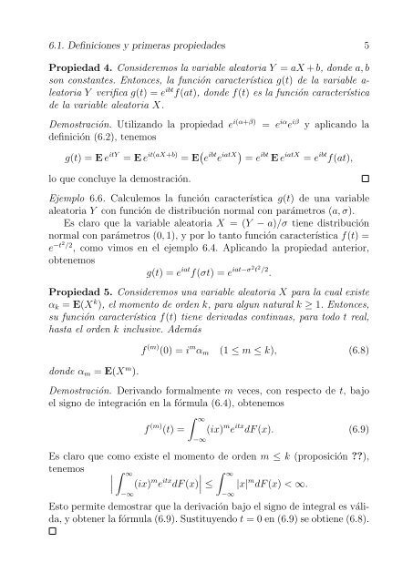 CapÃtulos 6 y 7 de Petrov. V.V, Mordecki, E. TeorÃa de la ...