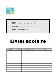 Livret Scolaire BEF 2011 Bilan Maternelle surlignage