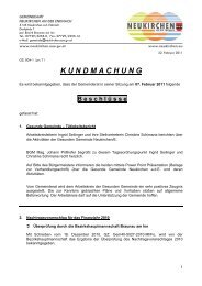 Rechnungsabschluss Neukirchen an der Enknach 2015 