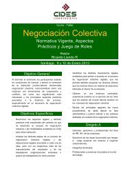 Negociación Colectiva - CIDES Corpotraining