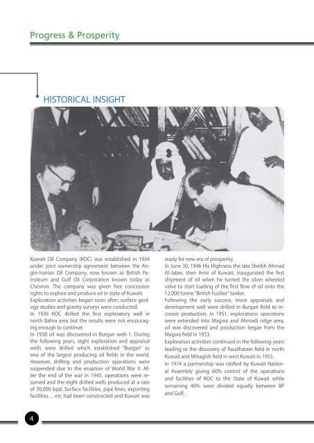 Progress and Prosperity-English - Kuwait Oil Company