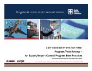 An Export/Import Control Program Best Practices - Acquisition ...