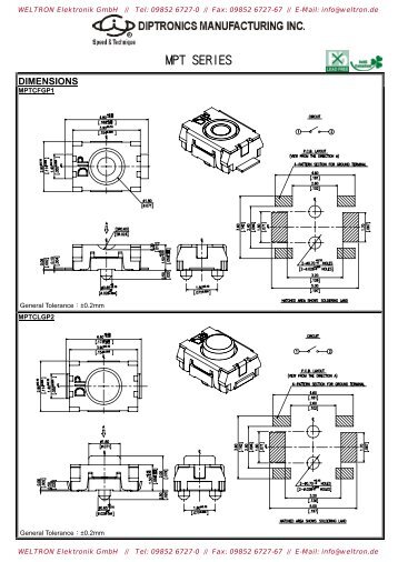 DIMENSIONS - Weltron Elektronik GmbH