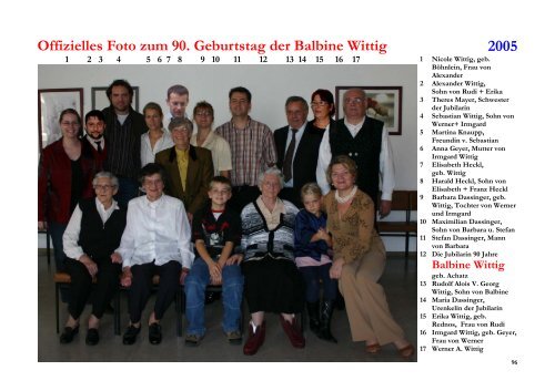 Die Familiengeschichte Wittig, Aurach und Eichstätt - Werner Wittig
