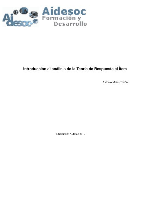 Introducción al análisis de la Teoría de Respuesta al Ítem
