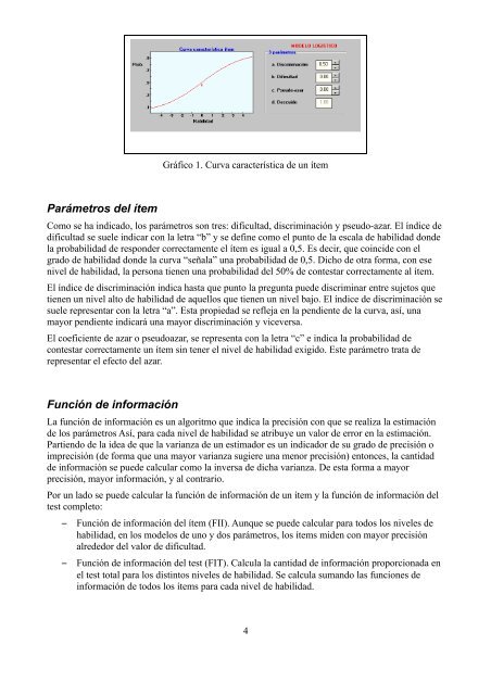 Introducción al análisis de la Teoría de Respuesta al Ítem