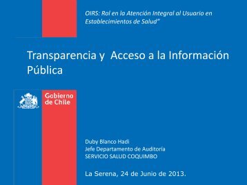 transparencia y acc.. - Servicio de Salud Coquimbo - Home