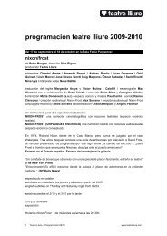 dossier 09/10 (pdf) - Teatre Lliure