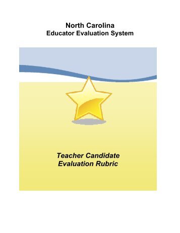 Teacher Candidate Evaluation Rubric - School of Education