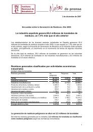 encuestas sobre GeneraciÃ³n de Residuos. AÃ±o 2005 - Instituto ...