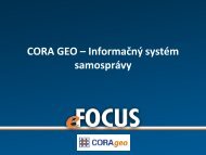 CORA GEO - eFOCUS