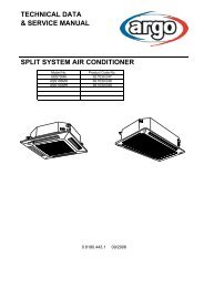 technical data & service manual split system air conditioner - Package