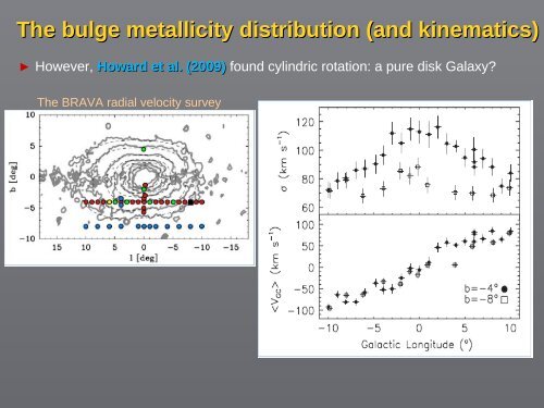 MAPPING THE GALACTIC BULGE Manuela Zoccali