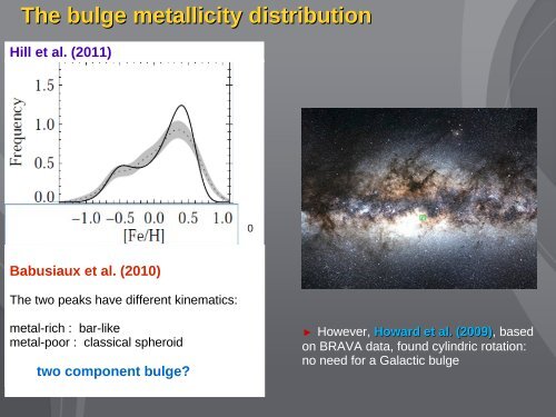 MAPPING THE GALACTIC BULGE Manuela Zoccali