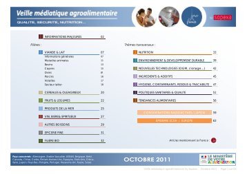 Veille médiatique agroalimentaire by SOPEXA