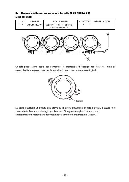 Alte prestazioni oltre ogni limite - Yamaha-Racingparts.com