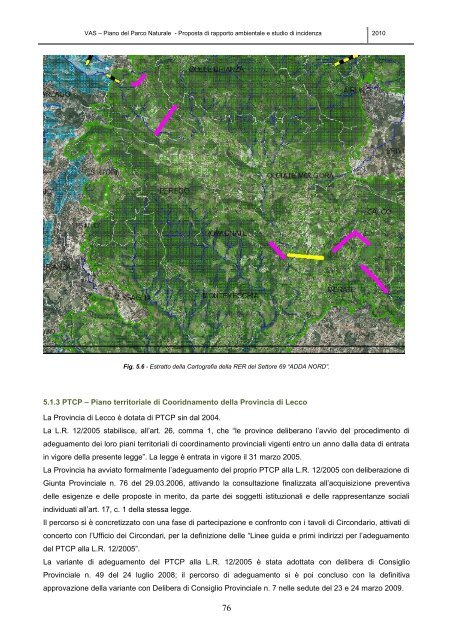 rapporto ambientale VAS Parco Naturale - Parco di Montevecchia e ...