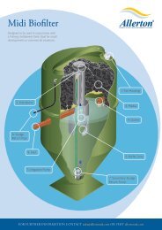 Allerton Midi Biofilter medium sewage treatment system