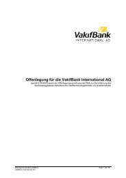 Risikomanagement für einzelne Risikokategorien - VakifBank ...
