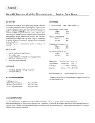 POLY-SET Polymer Modified Thinset Mortar Product ... - masco.net