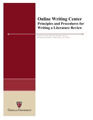 Online Writing Center - Capella University