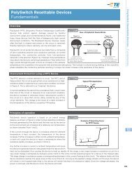 PolySwitch Resettable Devices Fundamentals (56 KB) - May 1, 2011