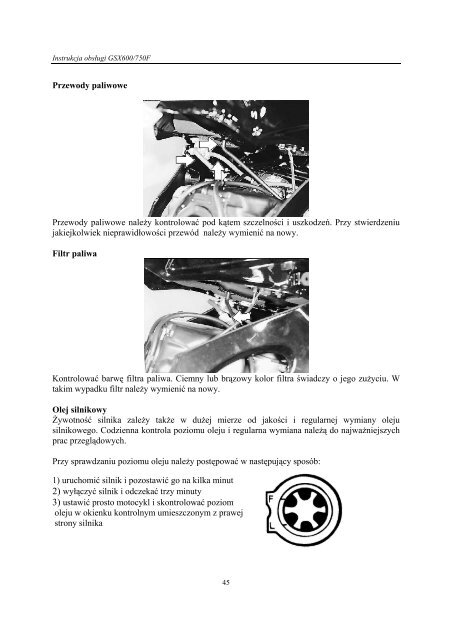instrukcja obsługi motocykla suzuki gsx 600/750 f - Suzuki Motor ...