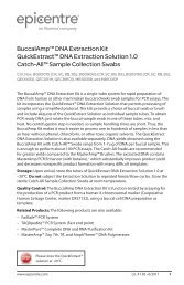 Protocol for BuccalAmpâ¢ DNA Extraction Kit, QuickExtractâ¢ DNA ...