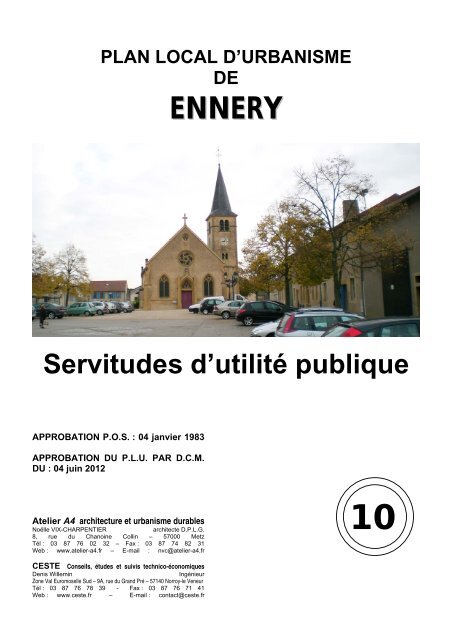 10 Servitudes d'utilitÃ© publique - Ennery