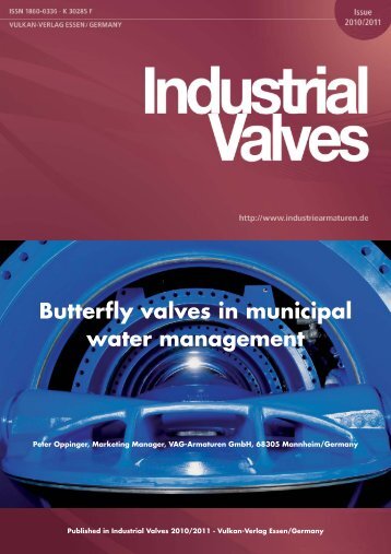 Butterfly valves in municipal water management - VAG Armaturen