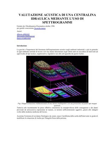 valutazione acustica di una centralina idraulica mediante l'uso di ...