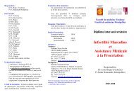 Programme - FacultÃ©s de MÃ©decine de Toulouse 3