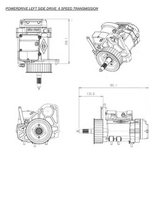 Powerdrive Left Side Drive 6 Speed Transmission [exploded view]