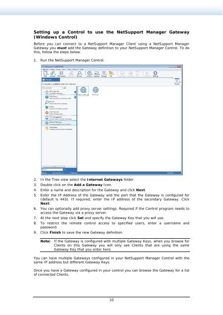 NetSupport Manager Gateway - NetSupport Limited