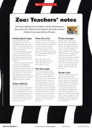 Zoo: Teachers' notes - Scholastic