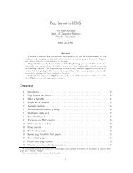 Page layout in LATEX - Ftek