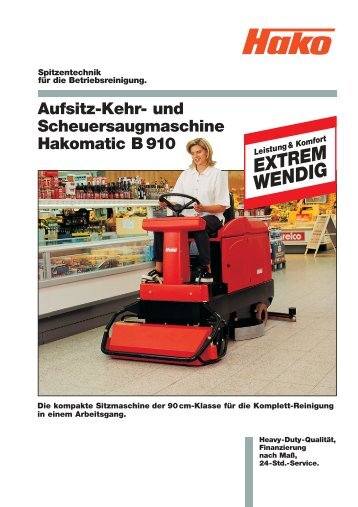 und Scheuersaugmaschine Hakomatic B 910