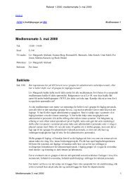 Referat 1 2000, medlemsmøte 3. mai 2000